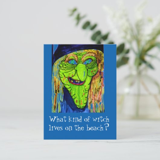 Carte postale HALLOWEEN WITCH JOKE (Debout devant)