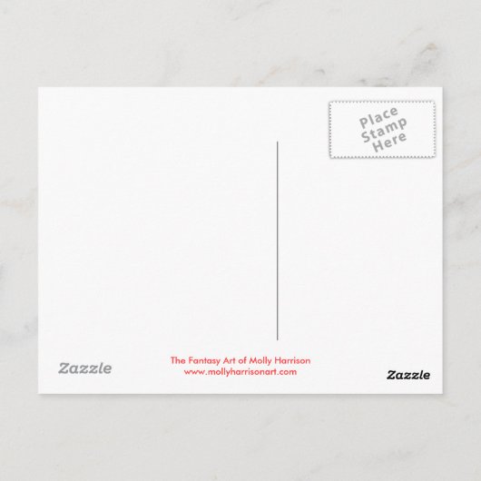 Carte postale Halloween Witch Vampire (Dos)