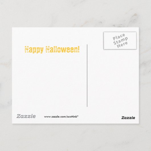 Carte postale Halloweiners (Dos)