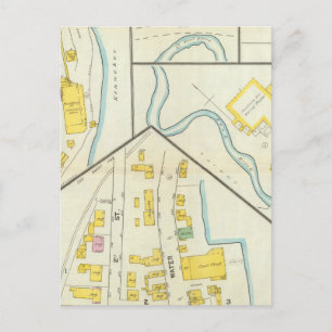 Carte Postale Hallowell, comté de Kennebec et Maine 3