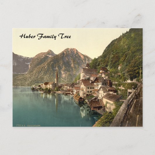 Carte Postale Hallstatt, Autriche arbre généalogique (Devant)