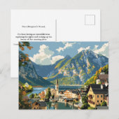 Carte Postale Hallstatt, Autriche Vintage voyage (Devant / Derrière)