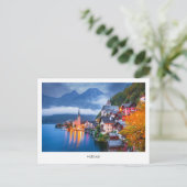 Carte postale Hallsttat scène nocturne, Autriche (Debout devant)