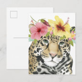 Carte Postale Halo tropical | Sweet Cheetah (Devant / Derrière)