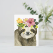 Carte Postale Halo tropical | Sweet Sloth (Debout devant)
