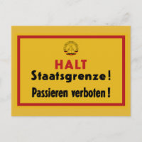 Halt Staatsgrenze ! Symbole de Berlin