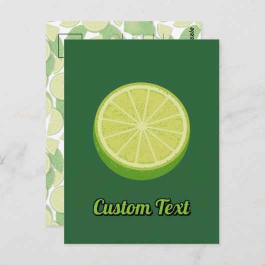 Carte Postale Halte Lime (Devant / Derrière)