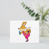 Carte Postale Haltère Fox Fitness (Debout devant)