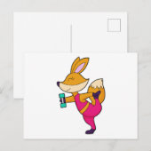 Carte Postale Haltère Fox Fitness (Devant / Derrière)