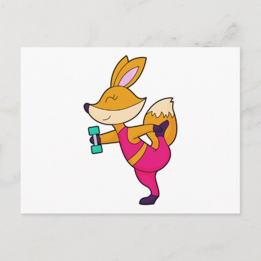 Carte Postale Haltère Fox Fitness (Devant)