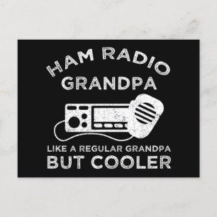 Carte Postale Ham Radio Grand-père Comme Un Grand-Père Régulier 