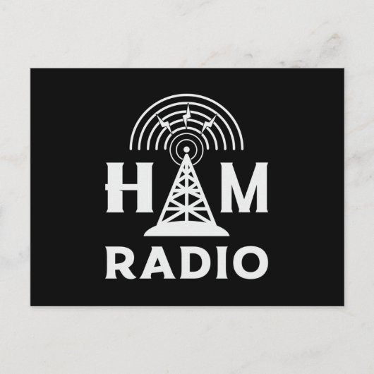 Carte Postale HAM Radio Opérateur Antenne Code Amateur Idée cade (Devant)