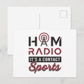 Carte Postale HAM Radio Opérateur Code amateur Antenne Idée cade (Devant / Derrière)