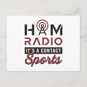 Carte Postale HAM Radio Opérateur Code amateur Antenne Idée cade