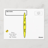 Carte Postale Ham Radio Street QSL Card Personnaliser It! (Dos)