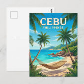 Carte Postale Hamac de Cebu Philippines (Devant / Derrière)