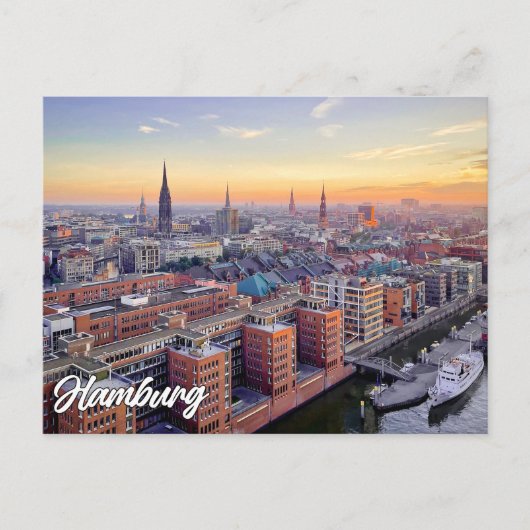 Carte Postale Hambourg, Allemagne (Devant)