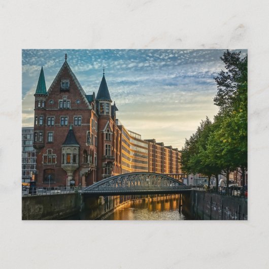 Carte Postale Hambourg, Allemagne, City View (Devant)