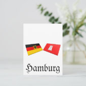 Carte Postale Hambourg (Allemagne) Drapeaux (Debout devant)