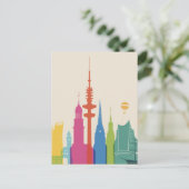 Carte Postale Hambourg Allemagne Skyline (Debout devant)