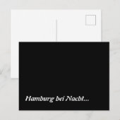Carte Postale Hambourg bei Nacht (Devant / Derrière)
