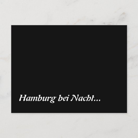 Carte Postale Hambourg bei Nacht (Devant)