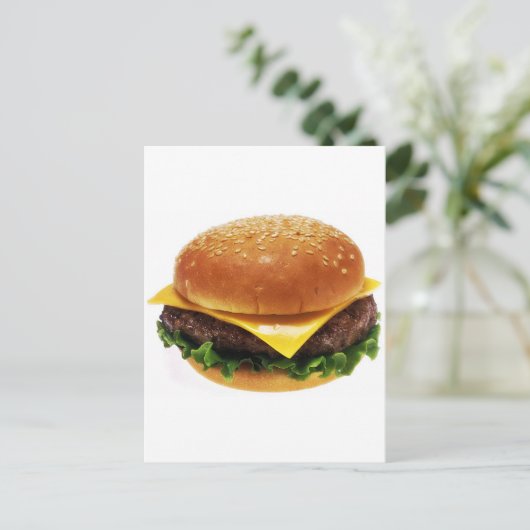 Carte Postale hamburger (Debout devant)