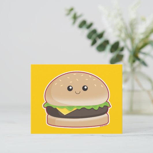 Carte Postale Hamburger (Debout devant)