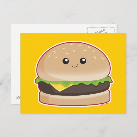 Carte Postale Hamburger (Devant / Derrière)