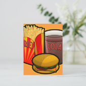 Carte Postale Hamburger (Debout devant)