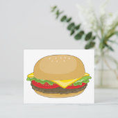 Carte Postale Hamburger (Debout devant)