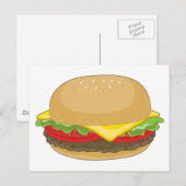 Carte Postale Hamburger (Devant / Derrière)