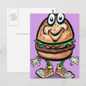 Carte Postale Hamburger (Devant / Derrière)