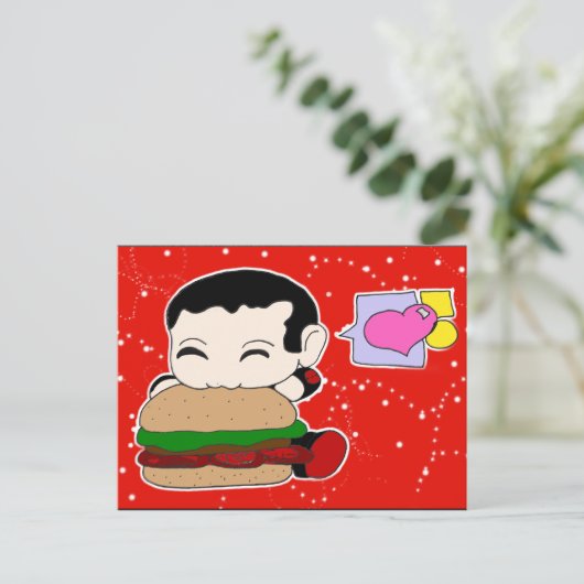 Carte postale Hamburger (Debout devant)