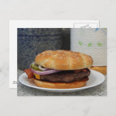 Carte Postale Hamburger (Devant / Derrière)