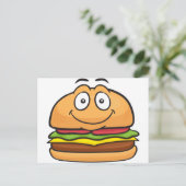 Carte Postale Hamburger Emoji (Debout devant)
