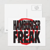 Carte Postale Hamburger Freak (Devant / Derrière)