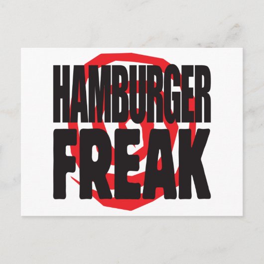Carte Postale Hamburger Freak (Devant)