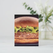 Carte Postale Hamburger juteux (Debout devant)