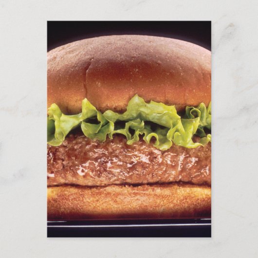 Carte Postale Hamburger juteux (Devant)