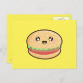Carte Postale Hamburger Kawaii (Devant / Derrière)