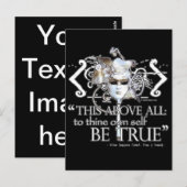 Carte Postale Hameau "... être soi-même vrai..." Personnaliser d (Devant / Derrière)