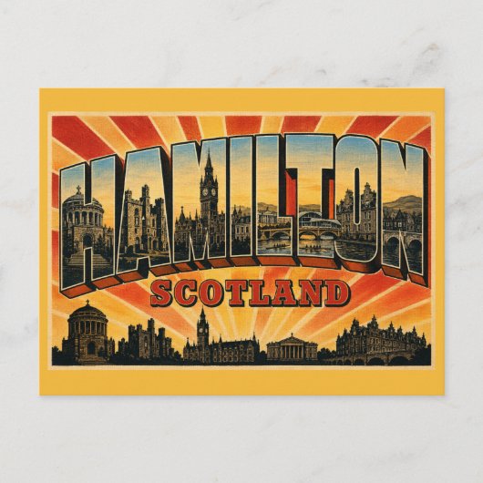 Carte Postale Hamilton Écosse Mausolée (Devant)