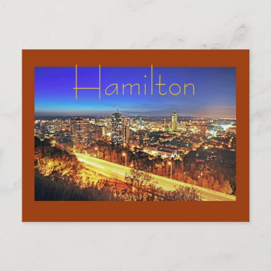 Carte Postale Hamilton, Ontario, Canada (Devant)