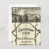 Carte Postale Hamiltonian Farm in Middletown, NJ (Devant / Derrière)