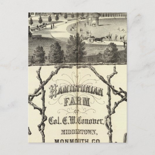 Carte Postale Hamiltonian Farm in Middletown, NJ (Devant)