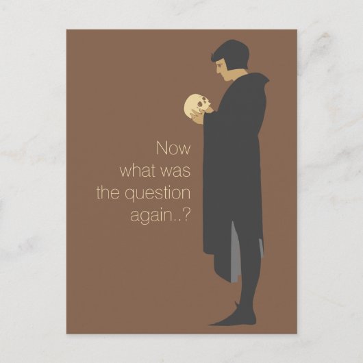 Carte Postale Hamlet tenant un crâne CC0720 Beggarstaff (Devant)