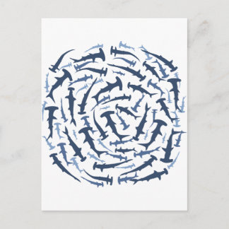 Carte Postale hammerhai requin marteau plongée sous-marine