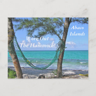 CARTE POSTALE "HAMMOCK/ABACO ISLANDS/BAHAMAS"
