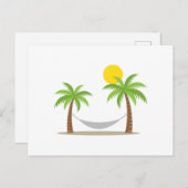 Carte Postale Hammock & Palms (Devant / Derrière)